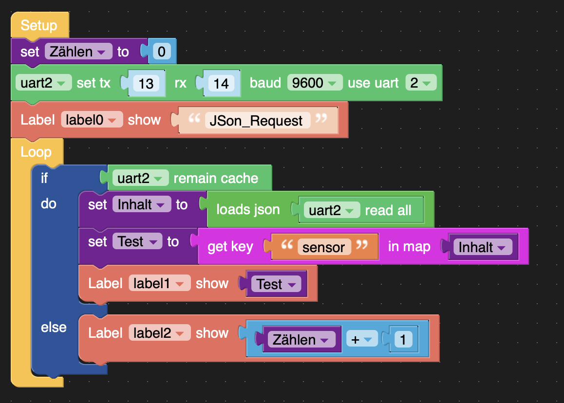JSon deserialisation with UI Flow M5Stack Community