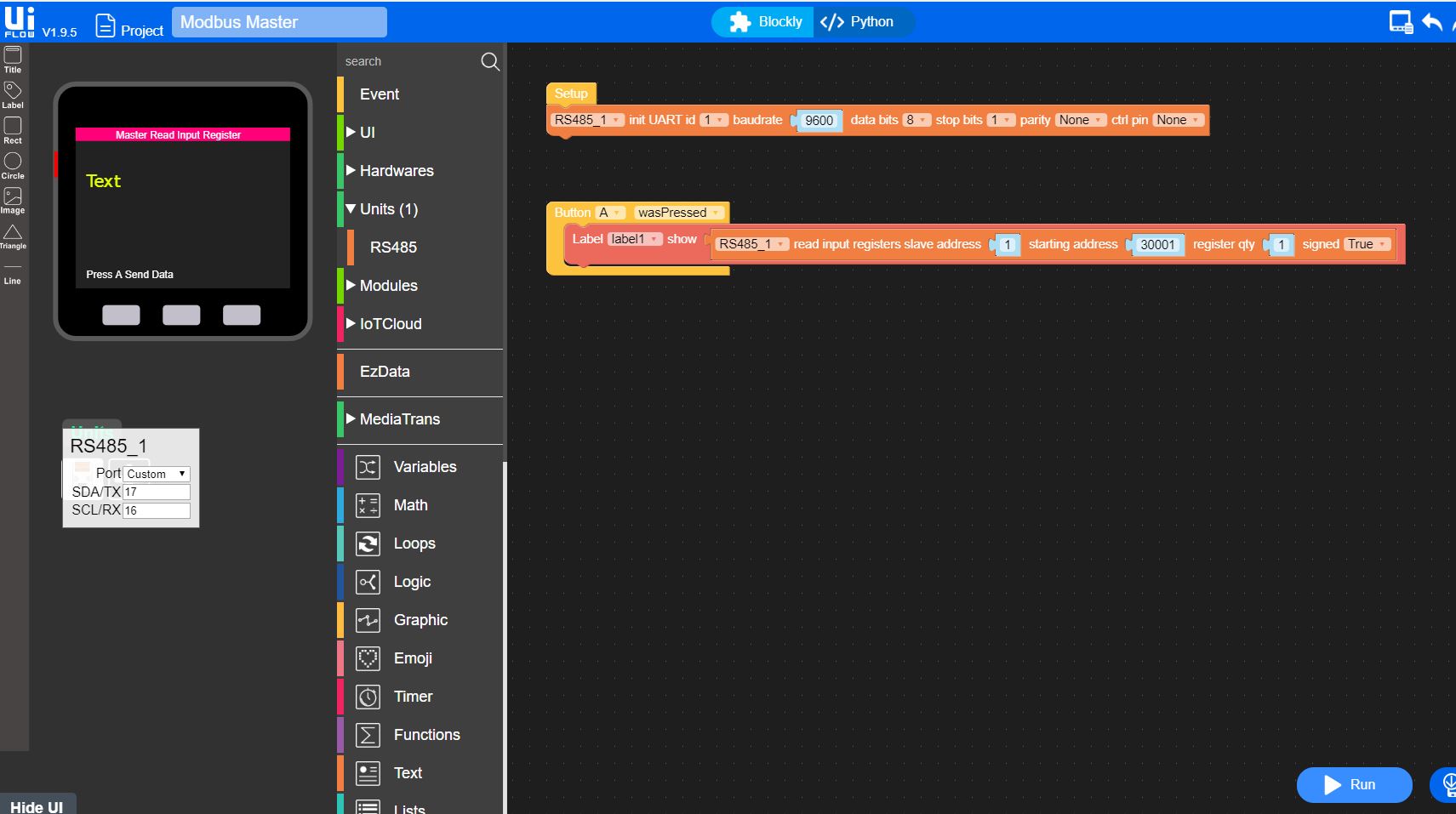 SORSI SOT/CMRT マニュアル RS485 Voltage Levels on COMMU Module | M5Stack Community